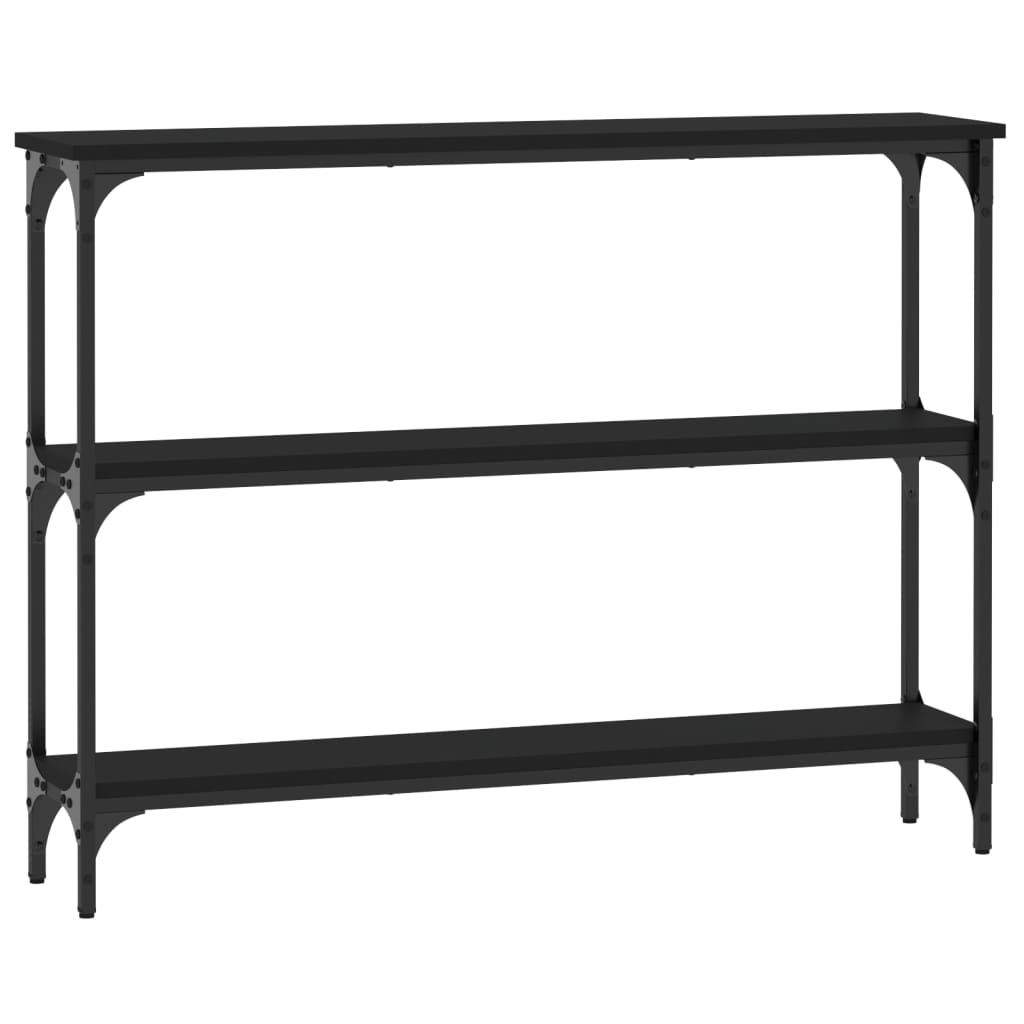 Table console noir 100x22,5x75 cm bois d'ingénierie - XIOS