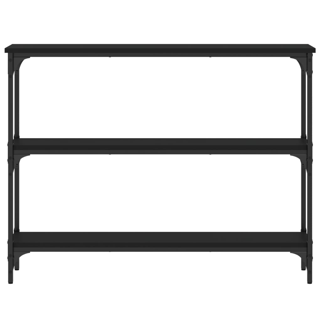 Table console noir 100x22,5x75 cm bois d'ingénierie - XIOS