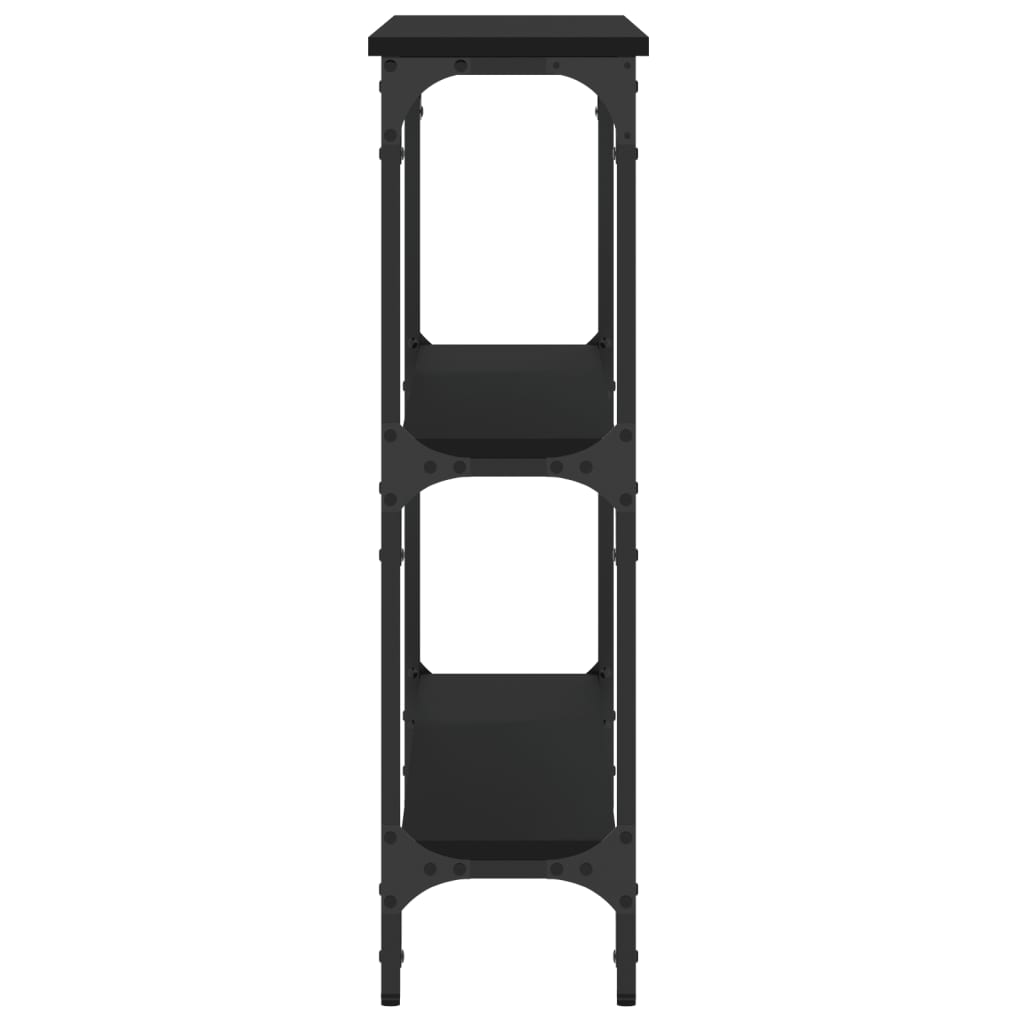 Table console noir 100x22,5x75 cm bois d'ingénierie - XIOS
