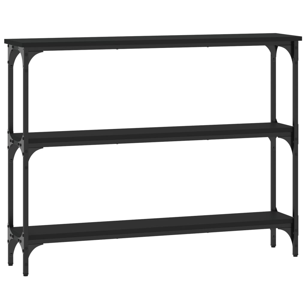 Table console noir 100x22,5x75 cm bois d'ingénierie - XIOS