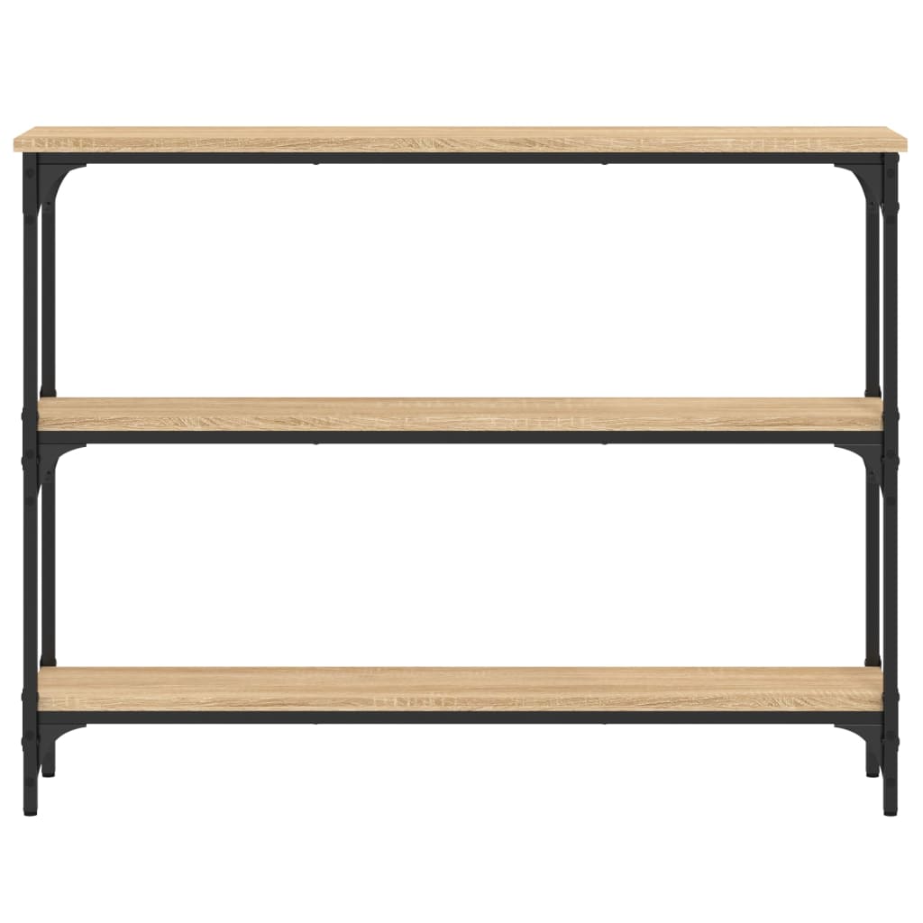 Table console chêne sonoma 100x22,5x75 cm bois d'ingénierie - XIOS