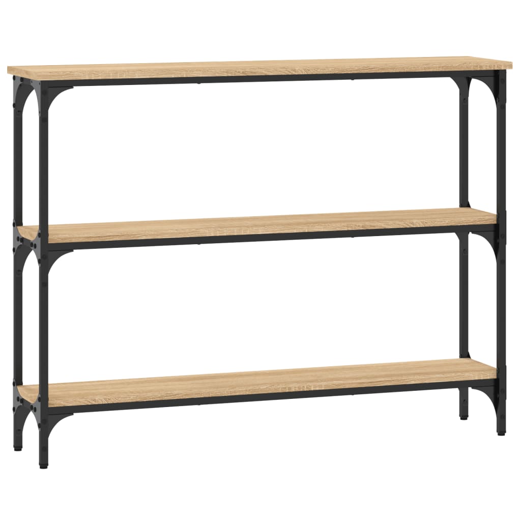Table console chêne sonoma 100x22,5x75 cm bois d'ingénierie - XIOS