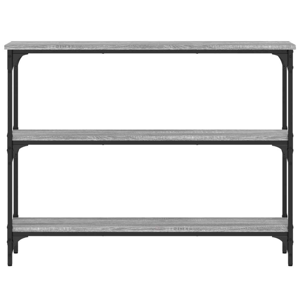 Table console sonoma gris 100x22,5x75 cm bois d'ingénierie - XIOS