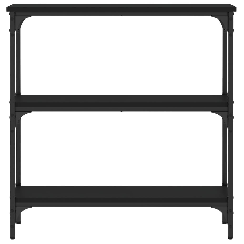 Table console noir 75x22,5x75 cm bois d'ingénierie - XIOS