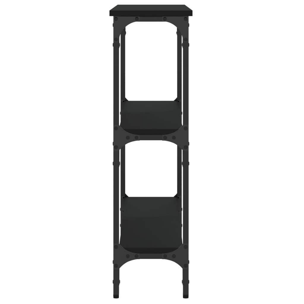 Table console noir 75x22,5x75 cm bois d'ingénierie - XIOS