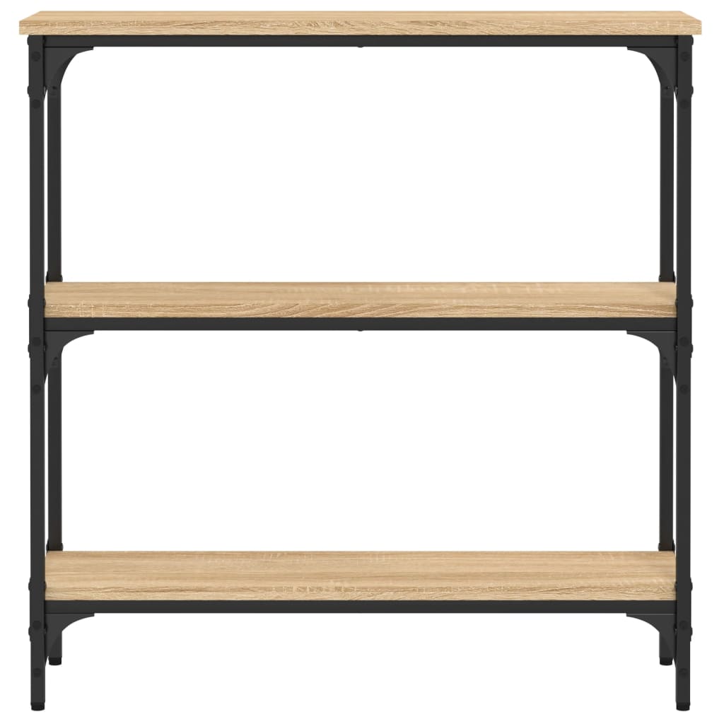 Table console chêne sonoma 75x22,5x75 cm bois d'ingénierie - XIOS