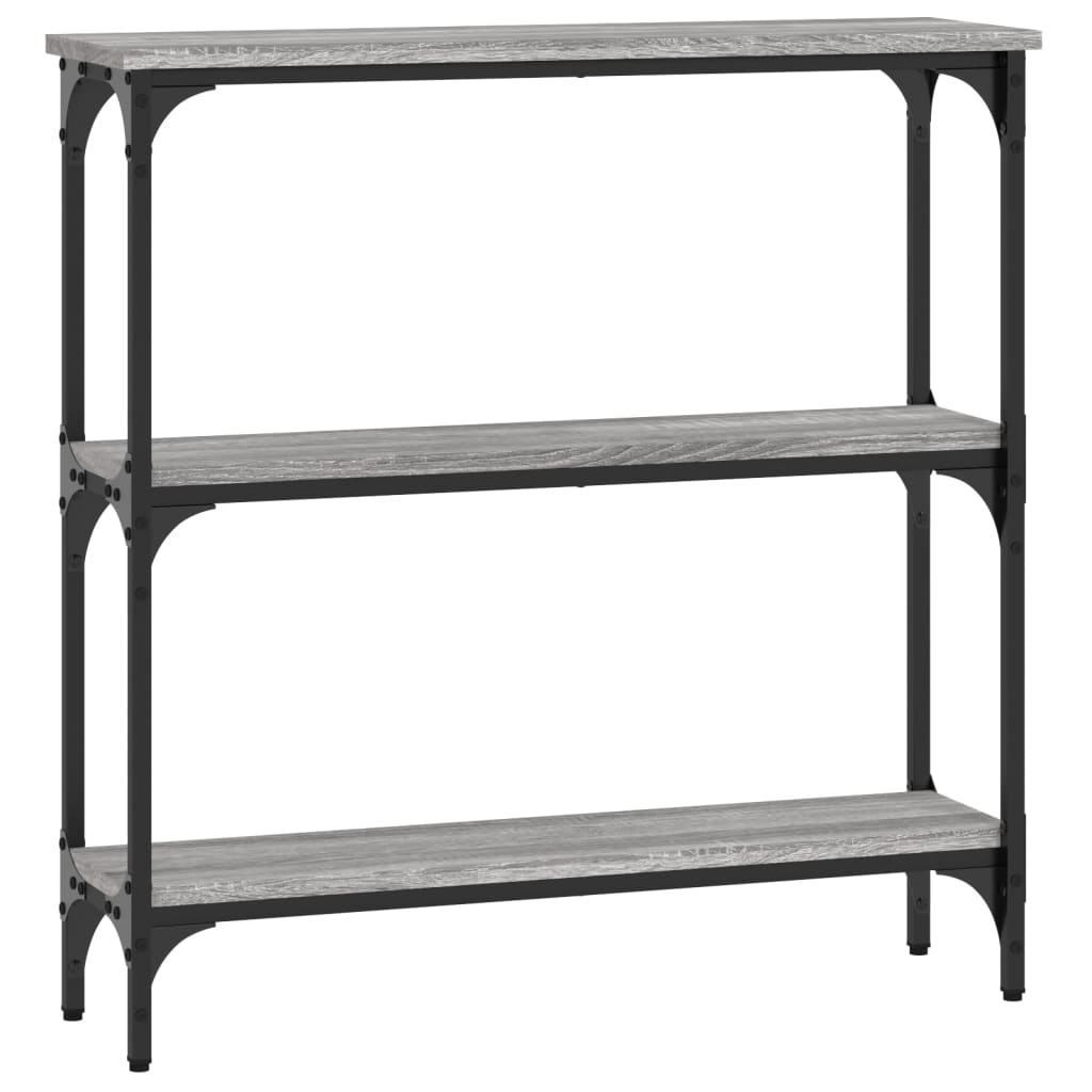 Table console sonoma gris 75x22,5x75 cm bois d'ingénierie - XIOS