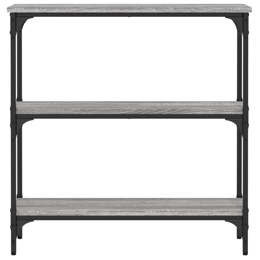 Table console sonoma gris 75x22,5x75 cm bois d'ingénierie - XIOS