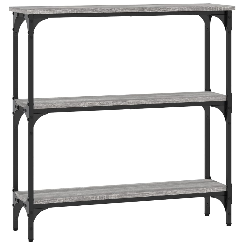 Table console sonoma gris 75x22,5x75 cm bois d'ingénierie - XIOS