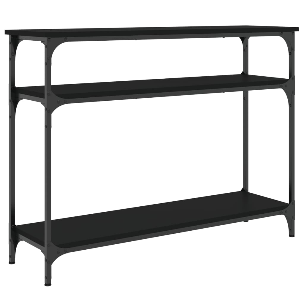 Table console noir 100x29x75 cm bois d'ingénierie - XIOS