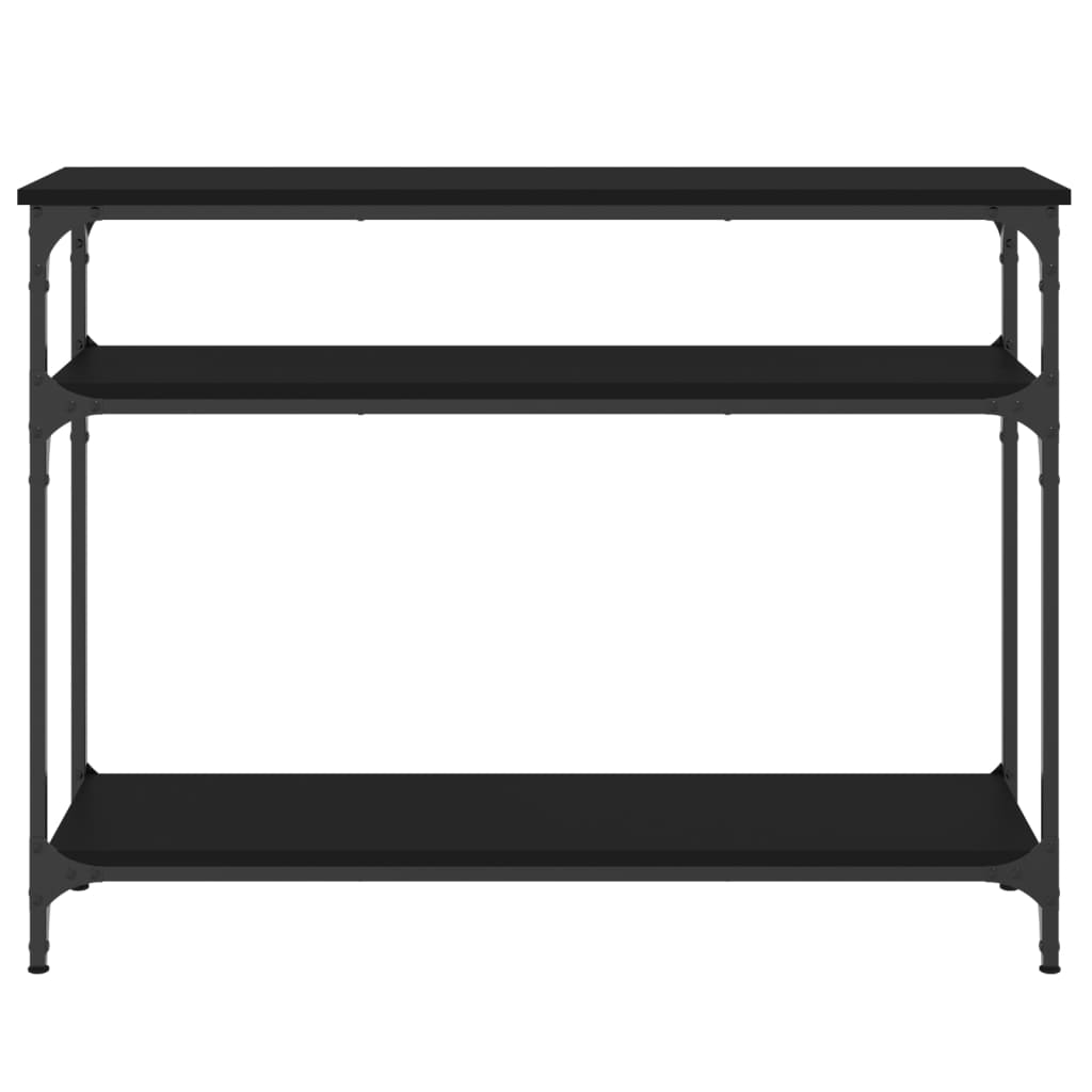 Table console noir 100x29x75 cm bois d'ingénierie - XIOS