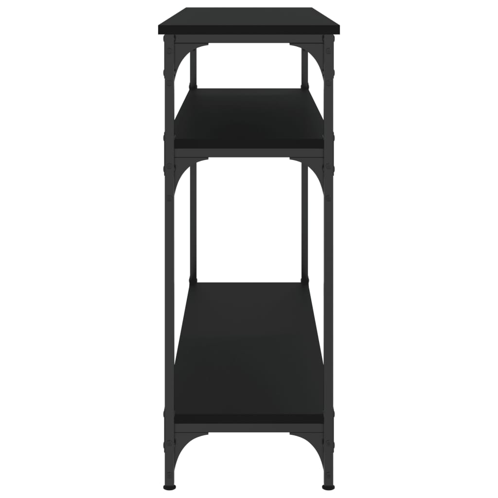 Table console noir 100x29x75 cm bois d'ingénierie - XIOS