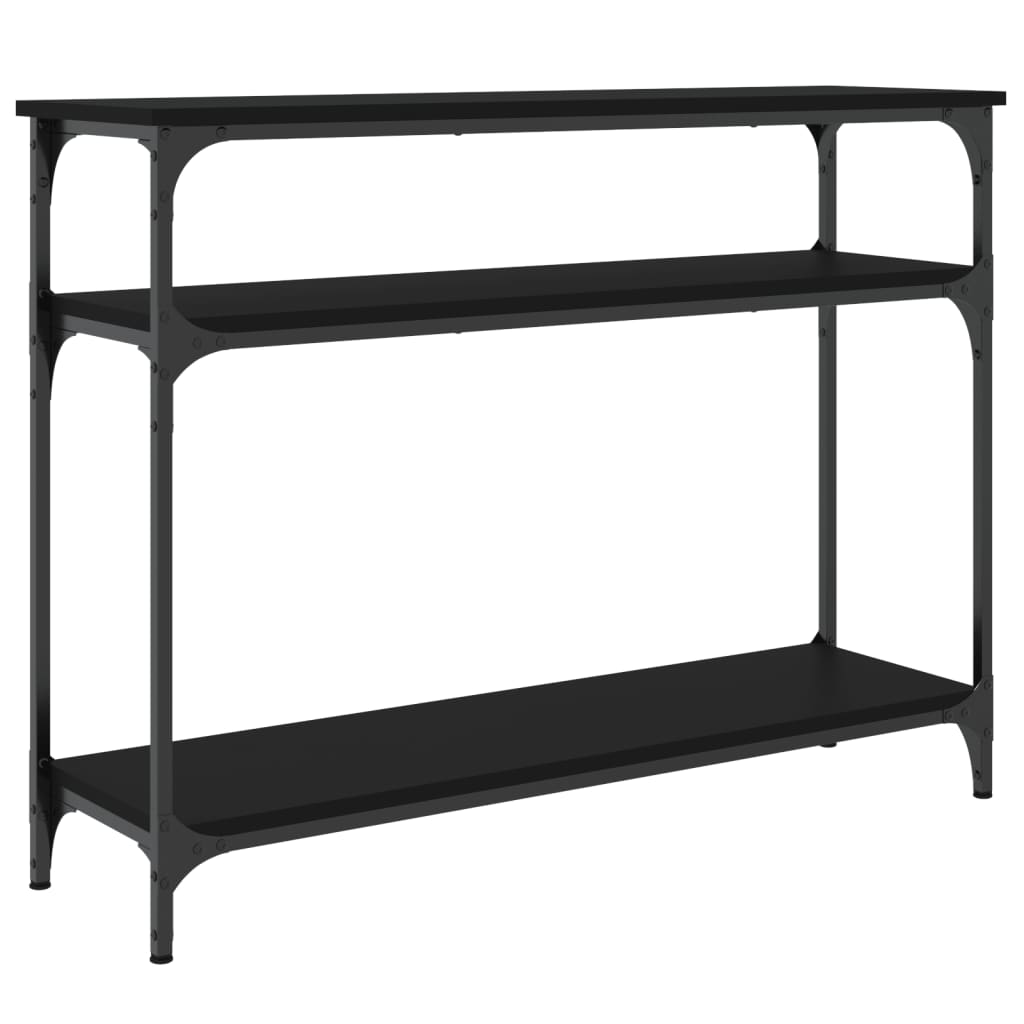 Table console noir 100x29x75 cm bois d'ingénierie - XIOS
