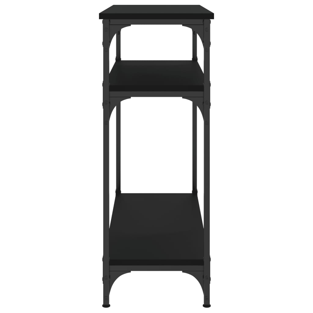 Table console noir 75x29x75 cm bois d'ingénierie - XIOS