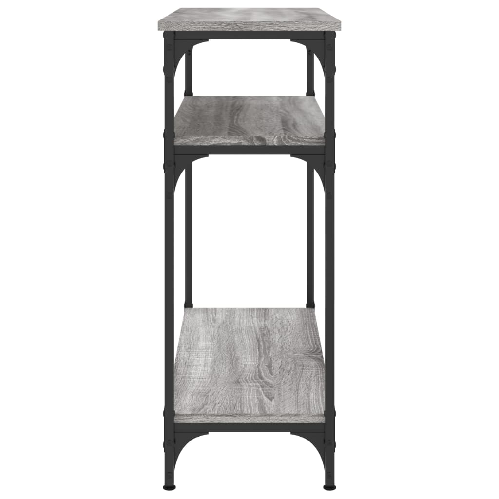 Table console sonoma gris 75x29x75 cm bois d'ingénierie - XIOS