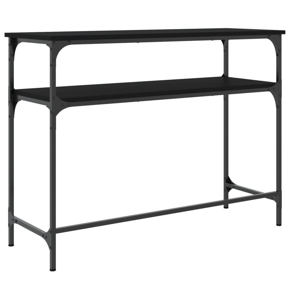 Table console noir 100x35,5x75 cm bois d'ingénierie - XIOS