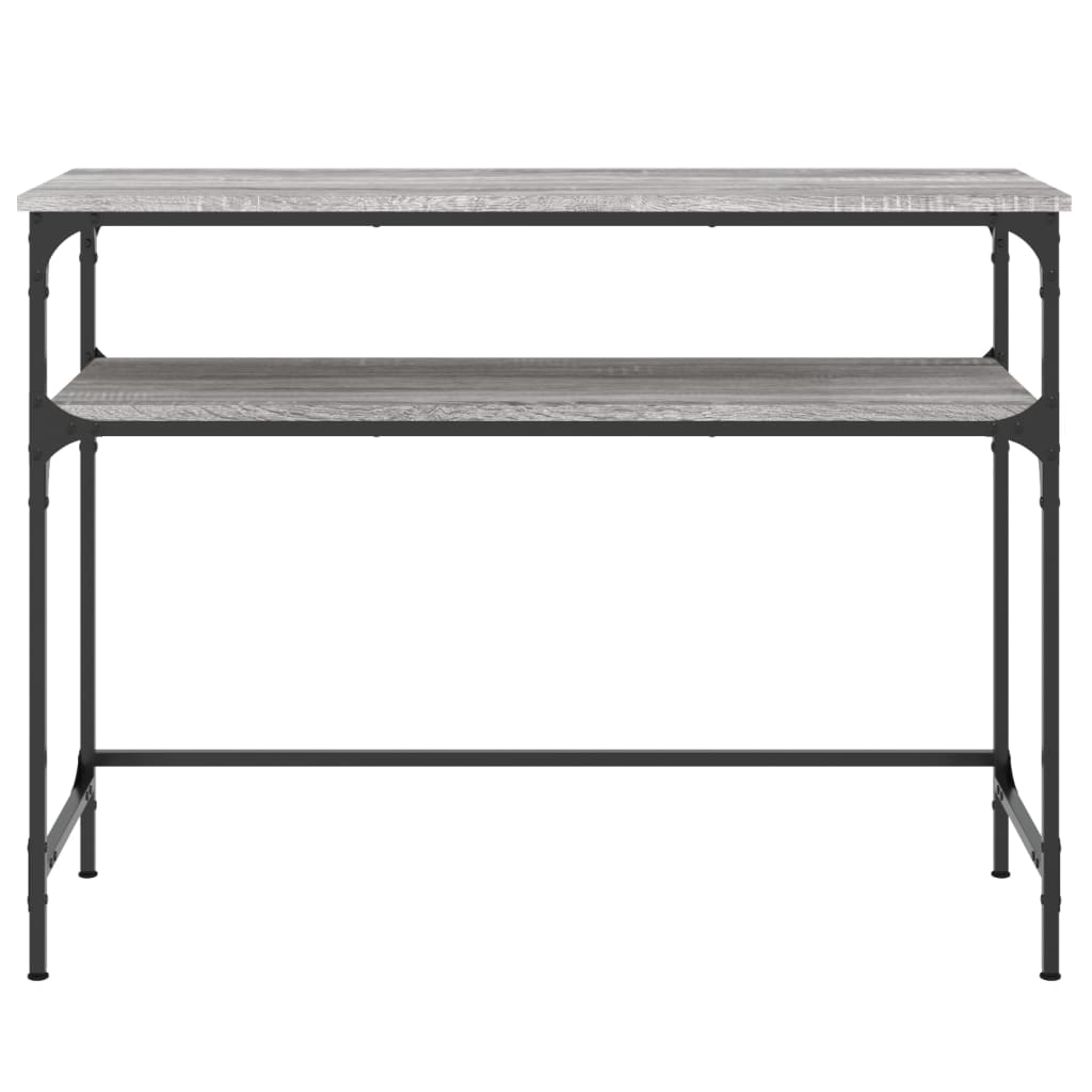 Table console sonoma gris 100x35,5x75 cm bois d'ingénierie - XIOS