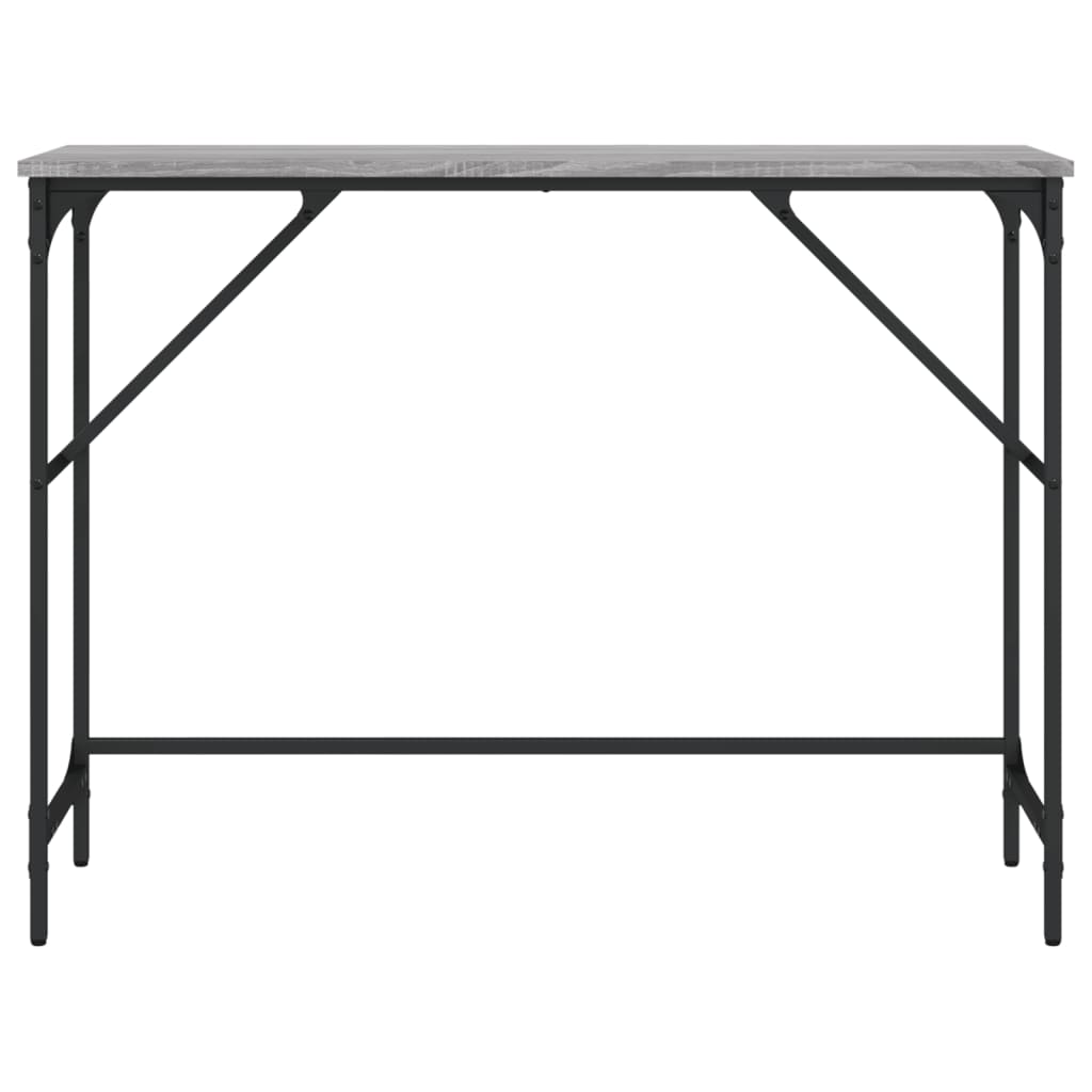 Table console sonoma gris 100x32x75 cm bois d'ingénierie - XIOS