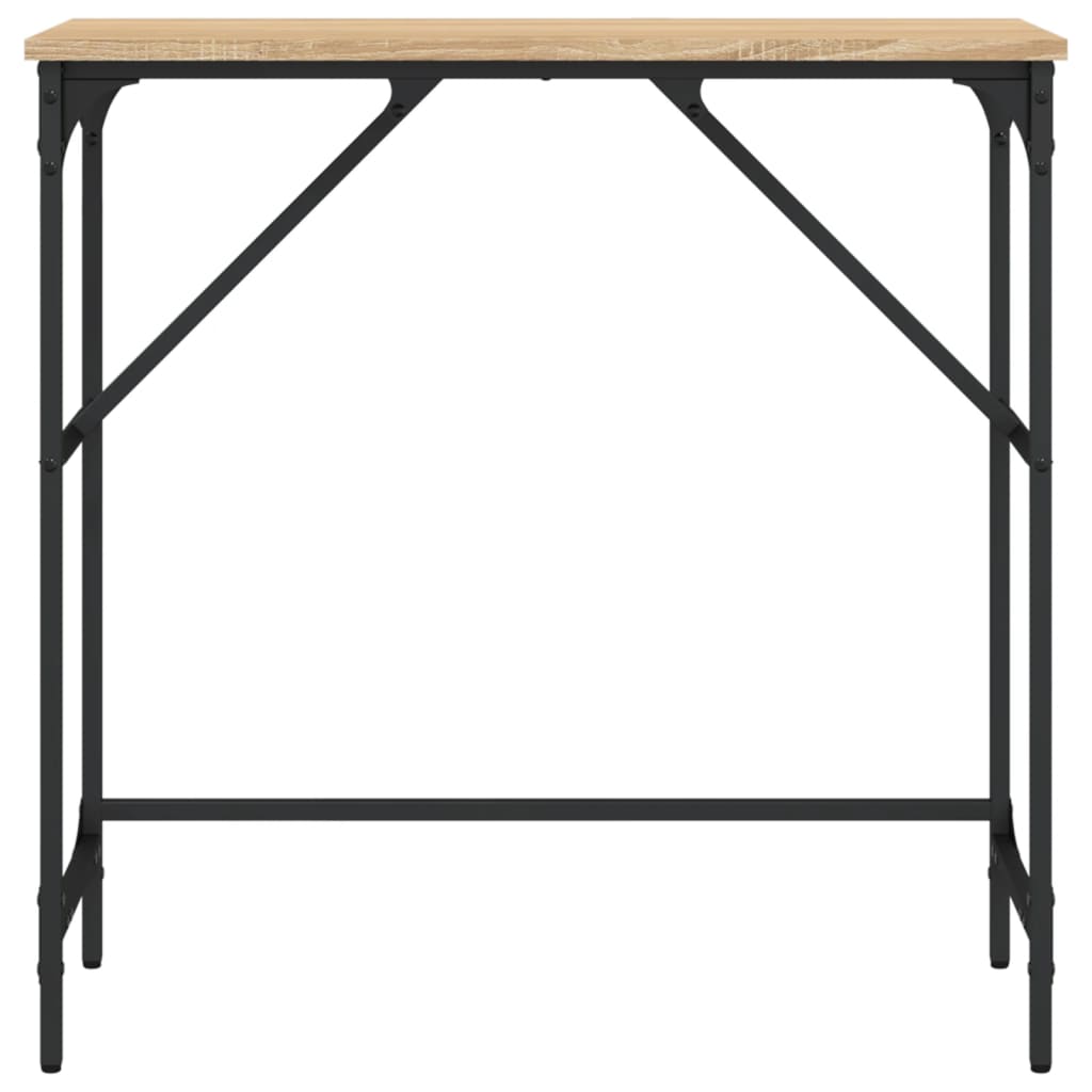 Table console chêne sonoma 75x32x75 cm bois d'ingénierie - XIOS