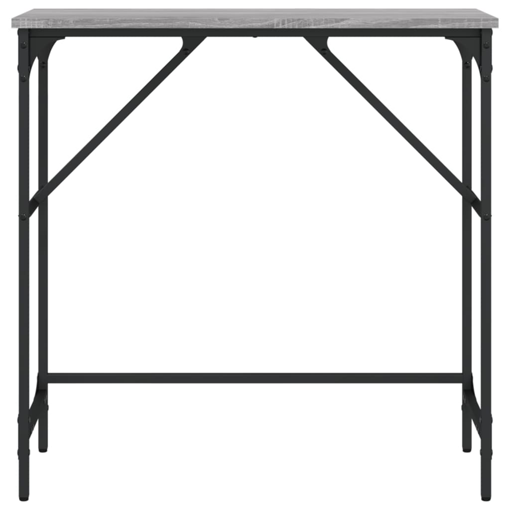 Table console sonoma gris 75x32x75 cm bois d'ingénierie - XIOS