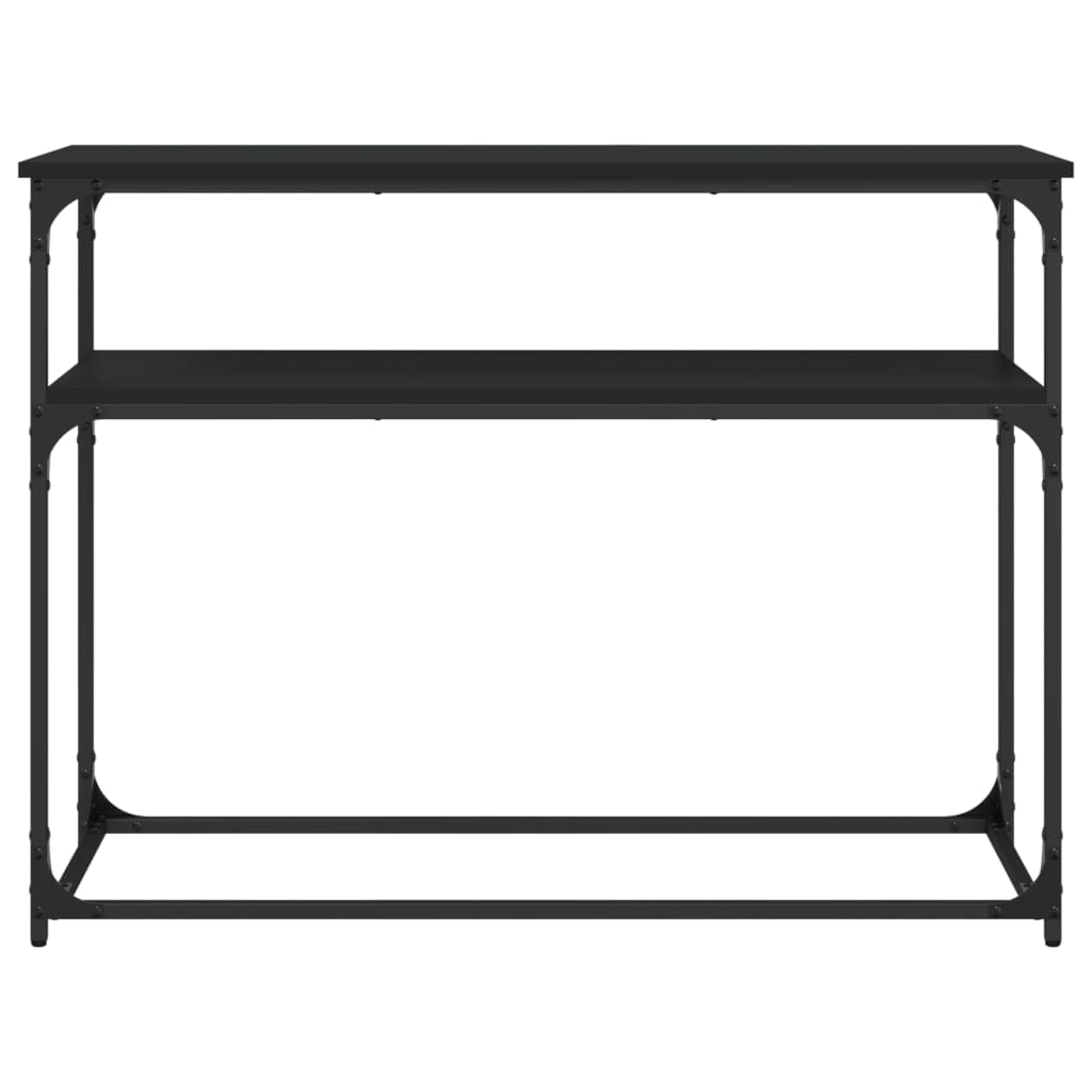 Table console noir 100x35,5x75 cm bois d'ingénierie - XIOS