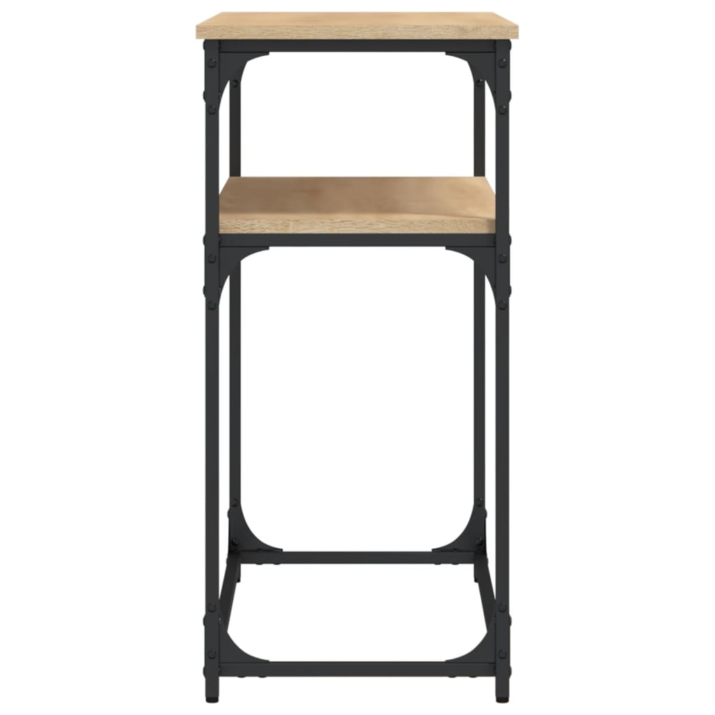 Table console chêne sonoma 100x35,5x75 cm bois d'ingénierie - XIOS