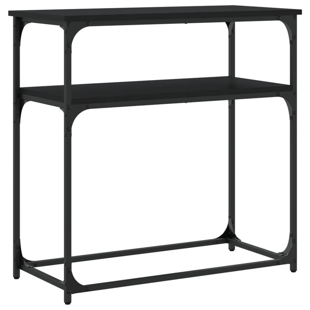 Table console noir 75x35,5x75 cm bois d'ingénierie - XIOS