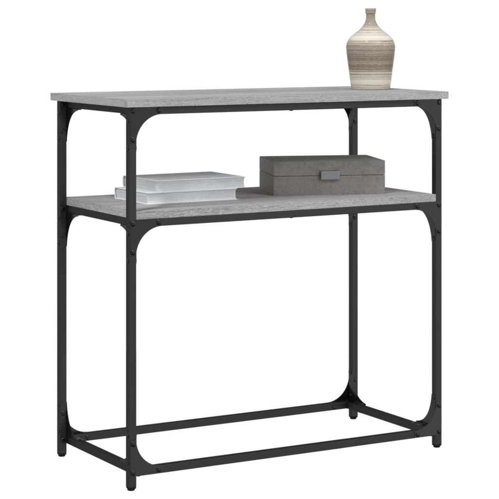 Table console sonoma gris 75x35,5x75 cm bois d'ingénierie - XIOS
