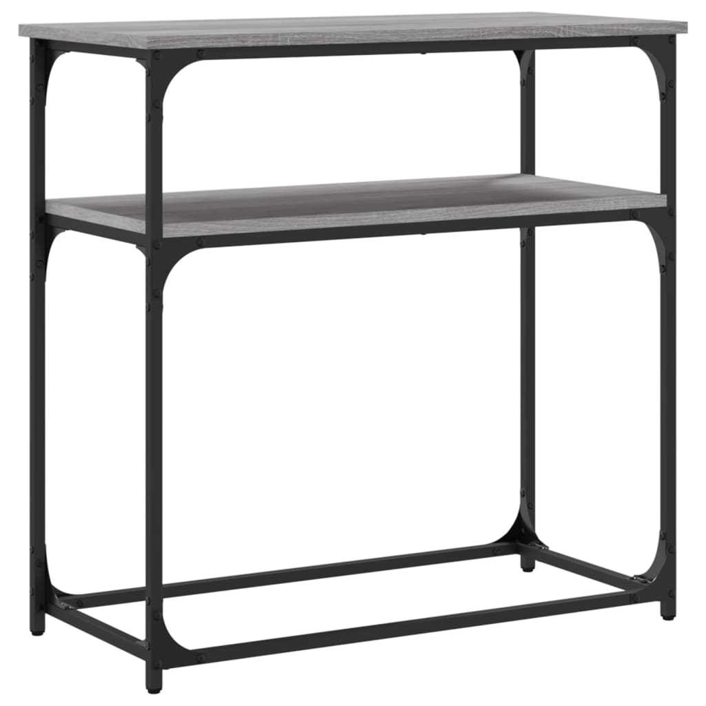 Table console sonoma gris 75x35,5x75 cm bois d'ingénierie - XIOS