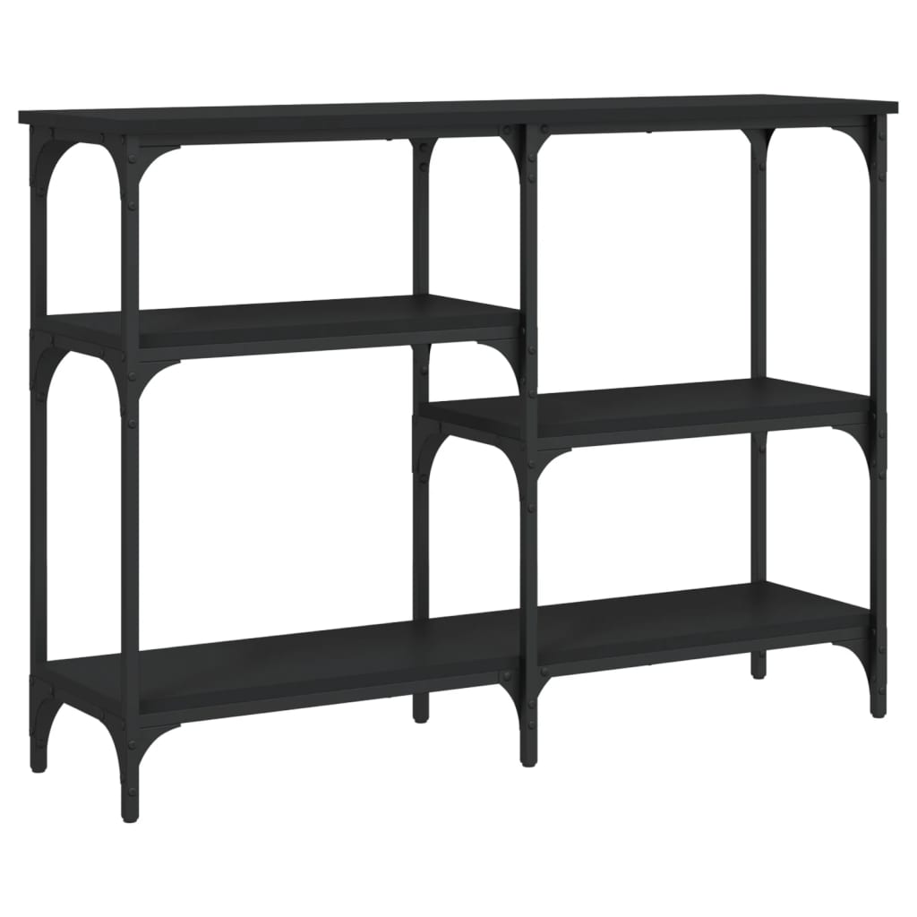 Table console noir 102x29x75 cm bois d'ingénierie - XIOS