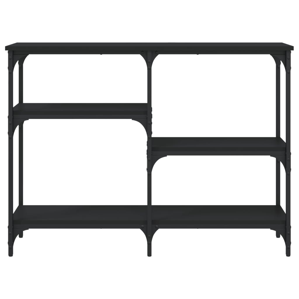 Table console noir 102x29x75 cm bois d'ingénierie - XIOS