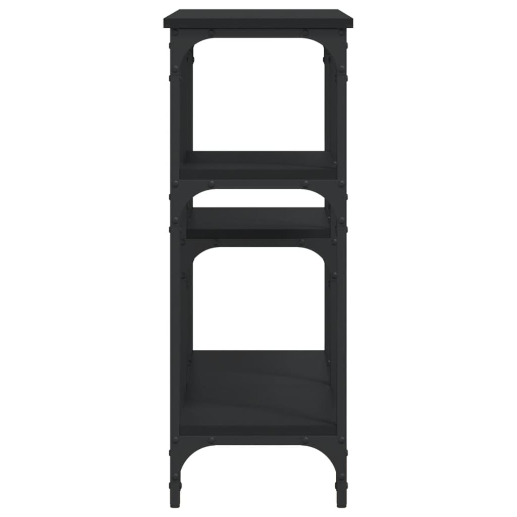 Table console noir 102x29x75 cm bois d'ingénierie - XIOS
