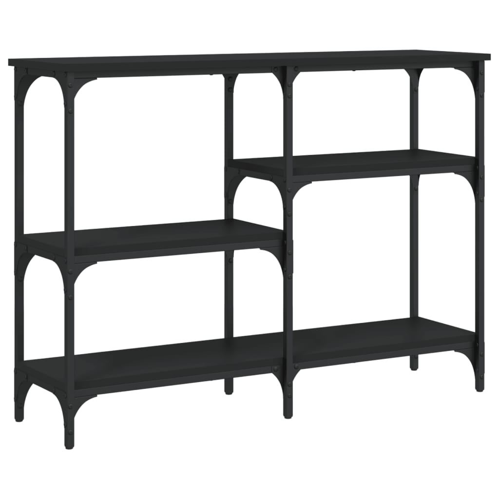 Table console noir 102x29x75 cm bois d'ingénierie - XIOS