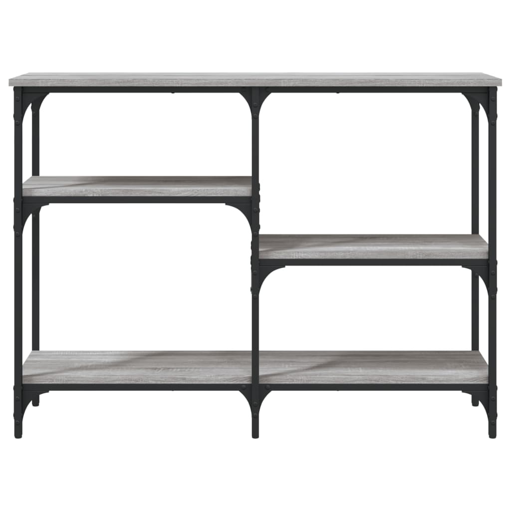 Table console sonoma gris 102x29x75 cm bois d'ingénierie - XIOS