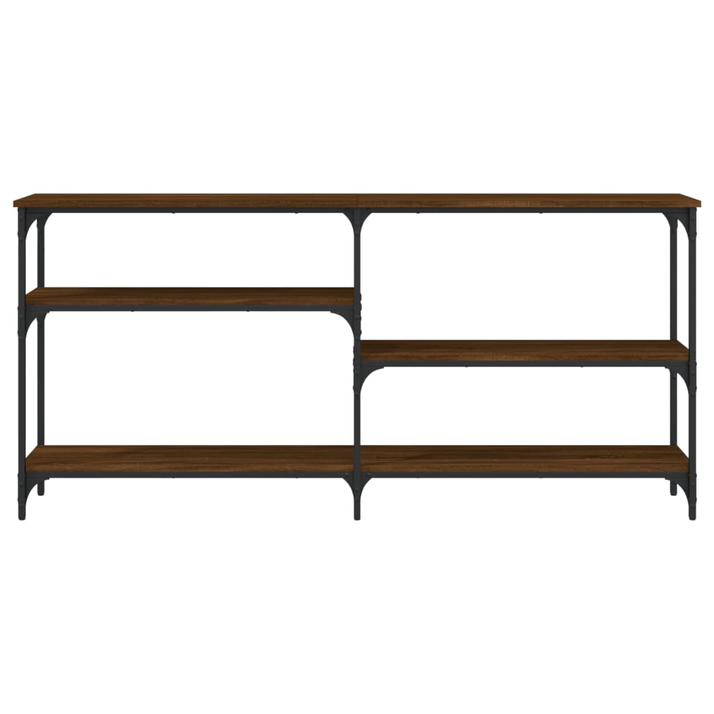 Table console chêne marron 160x29x75 cm Bois d'ingénierie - XIOS