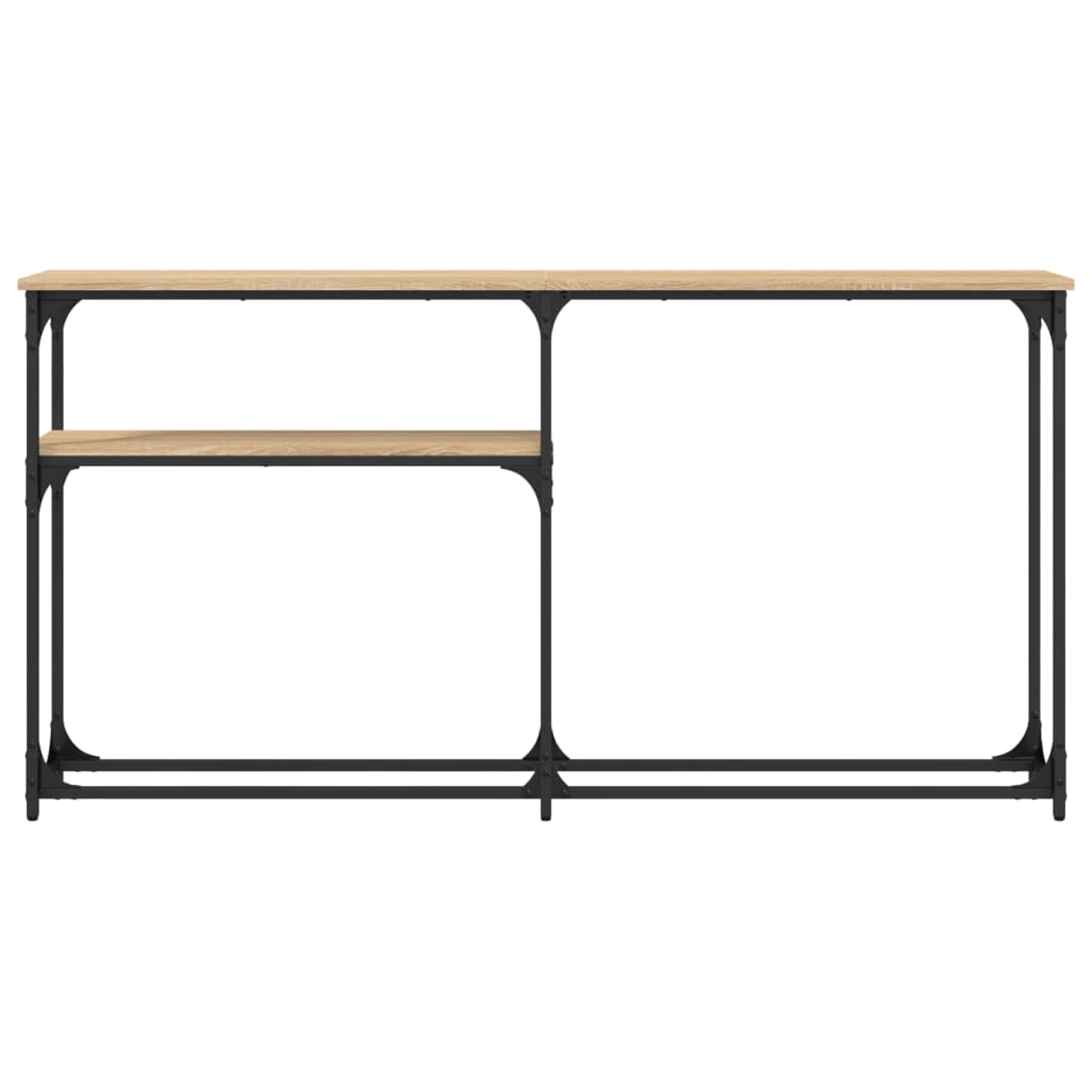 Table console chêne sonoma 145x22,5x75 cm bois d'ingénierie - XIOS