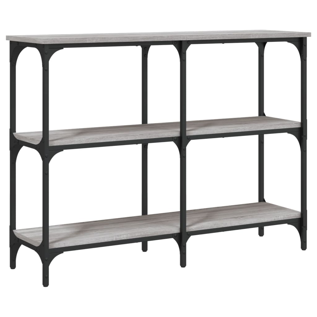Table console sonoma gris 100x29x75 cm bois d'ingénierie Tables d'appoint vidaXL