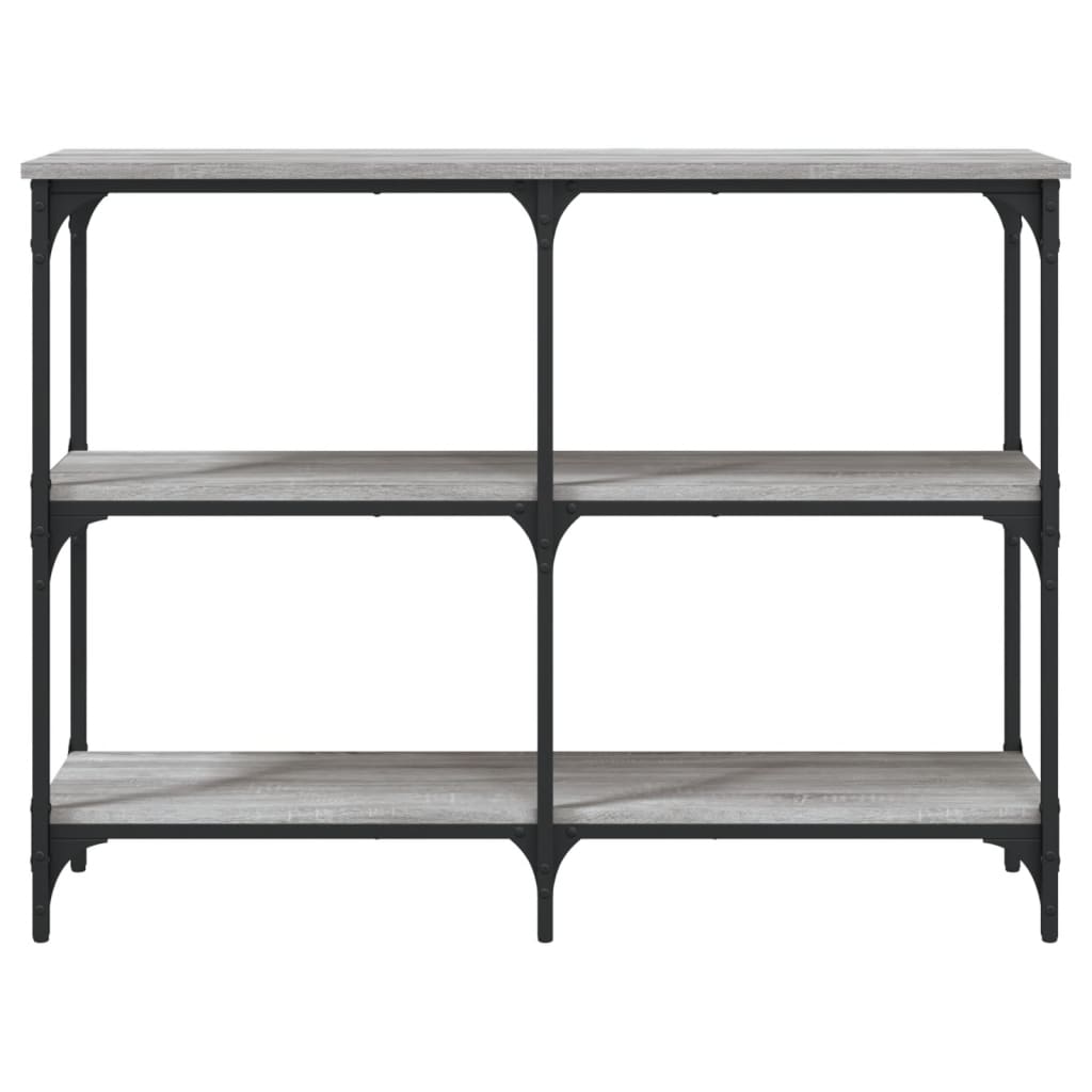 Table console sonoma gris 100x29x75 cm bois d'ingénierie Tables d'appoint vidaXL