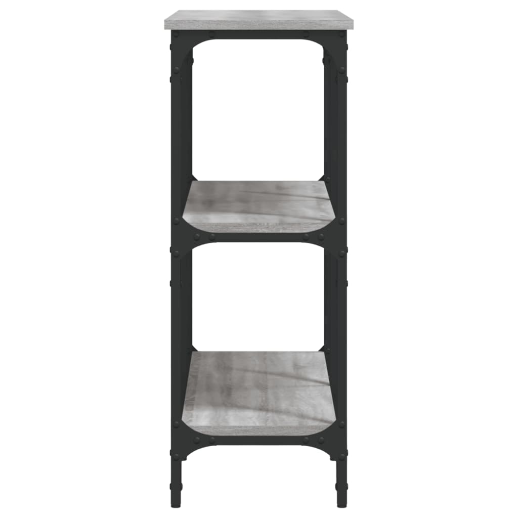 Table console sonoma gris 100x29x75 cm bois d'ingénierie Tables d'appoint vidaXL