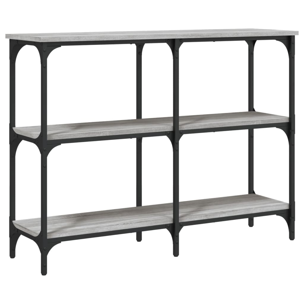 Table console sonoma gris 100x29x75 cm bois d'ingénierie Tables d'appoint vidaXL