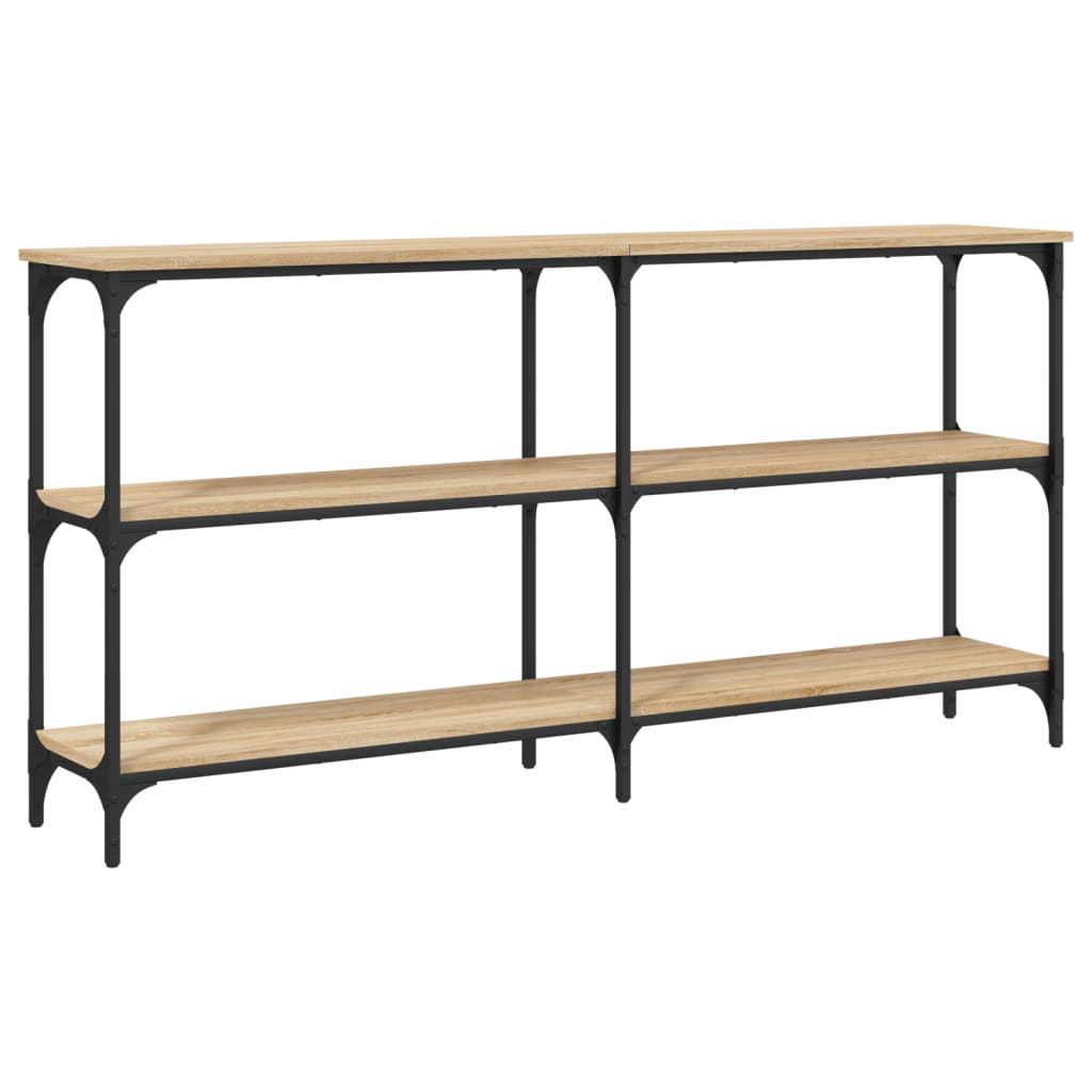 Table console chêne sonoma 150x29x75 cm bois d'ingénierie - XIOS