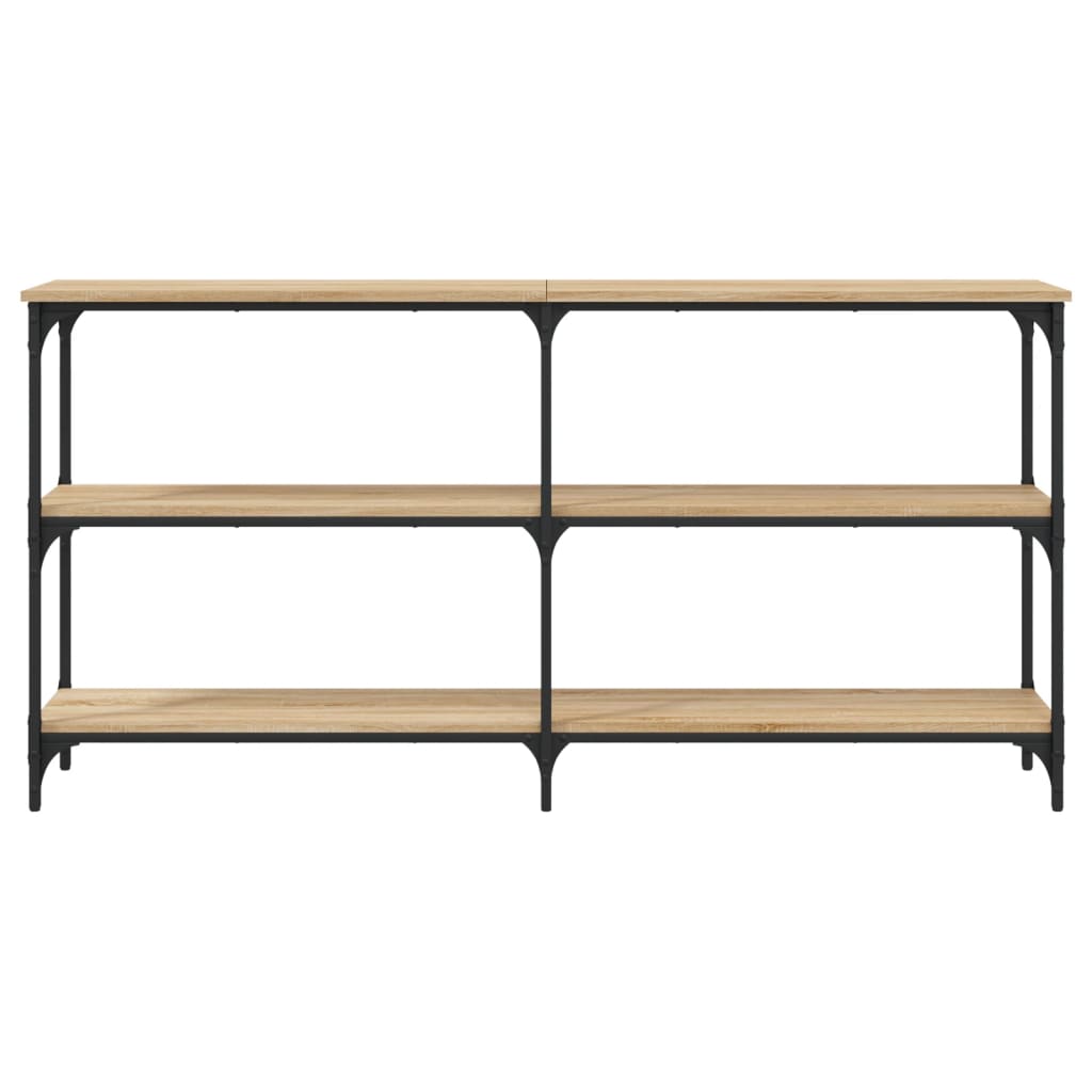 Table console chêne sonoma 150x29x75 cm bois d'ingénierie - XIOS