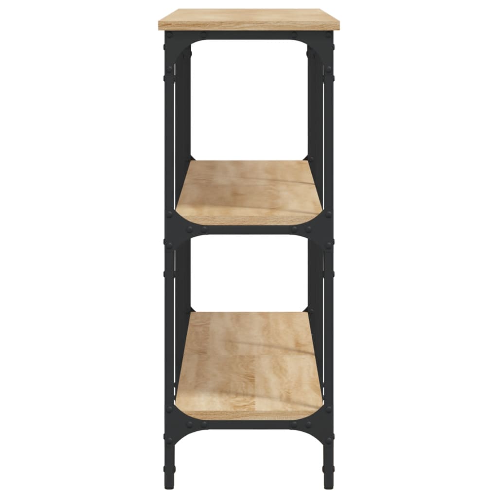 Table console chêne sonoma 150x29x75 cm bois d'ingénierie - XIOS