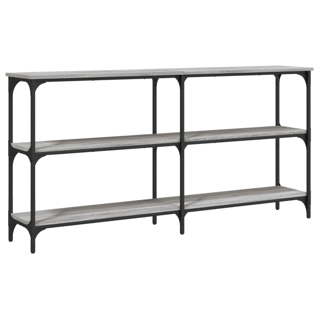 Table console sonoma gris 150x29x75 cm bois d'ingénierie - XIOS