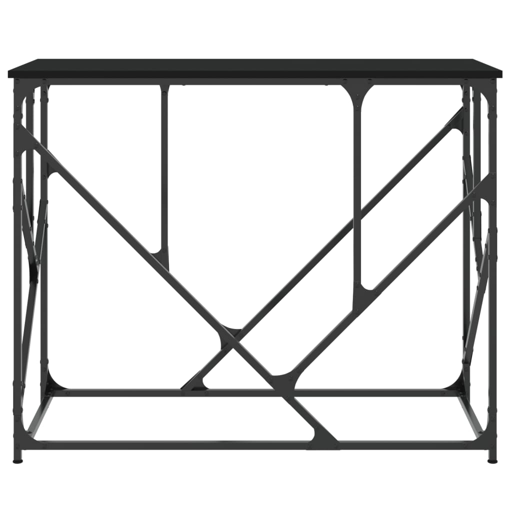 Table console noir 100x40x80 cm bois d'ingénierie - XIOS