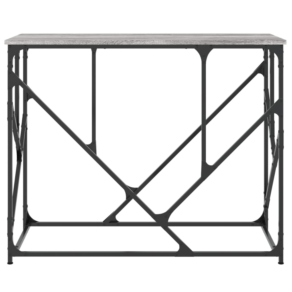 Table console sonoma gris 100x40x80 cm bois d'ingénierie - XIOS