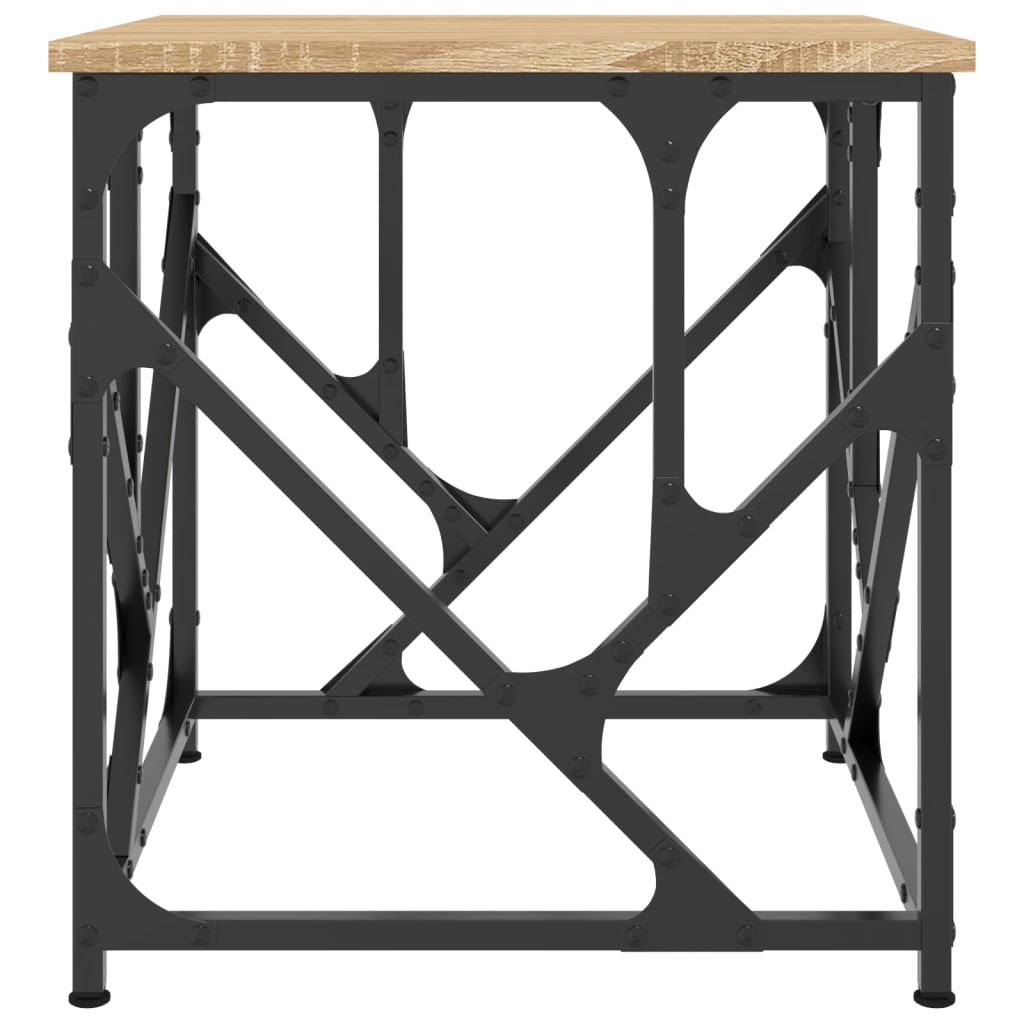 Table basse chêne sonoma 45x45x47,5 cm bois d'ingénierie - XIOS