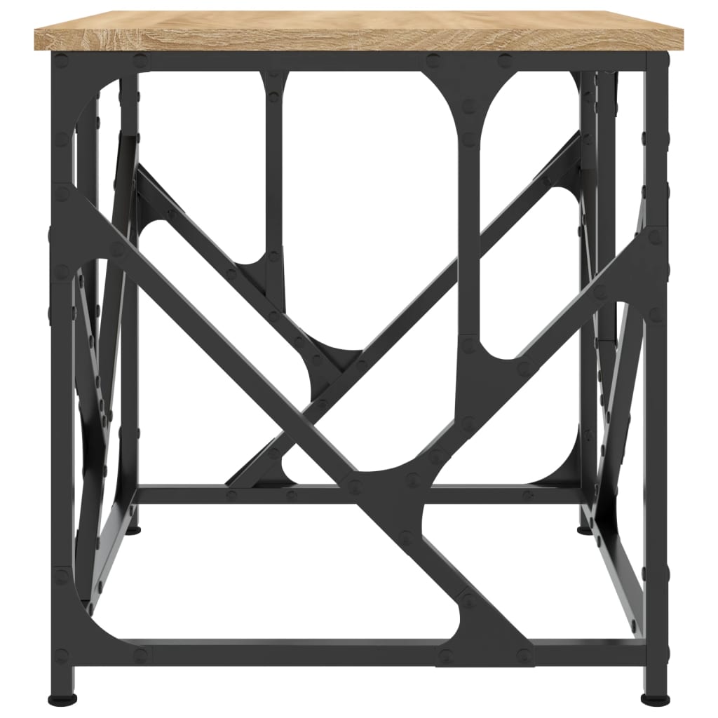 Table basse chêne sonoma 45x45x47,5 cm bois d'ingénierie - XIOS