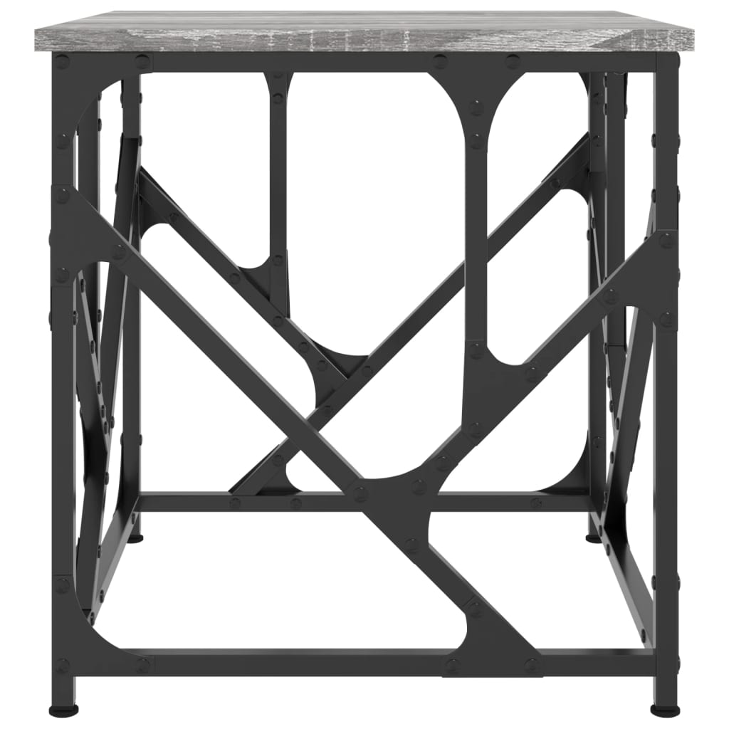 Table basse sonoma gris 45x45x47,5 cm bois d'ingénierie - XIOS