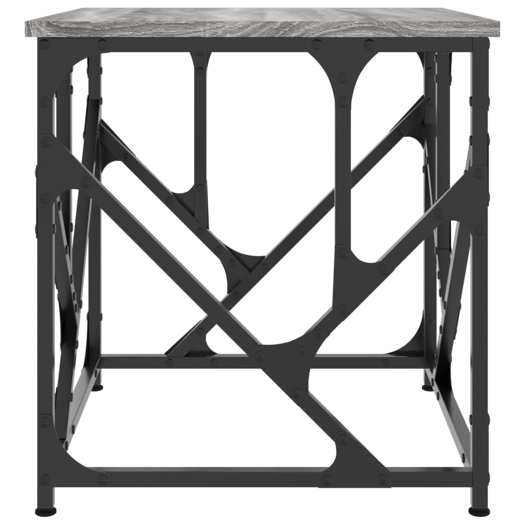 Table basse sonoma gris 45x45x47,5 cm bois d'ingénierie - XIOS